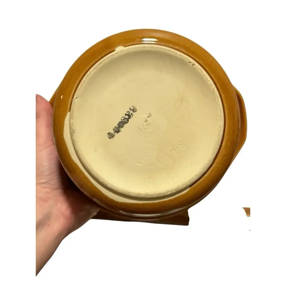 Vintage Rival Brown CROCK-ETTE 1 QUART Stoneware Slow Cooker Model 3200 Works